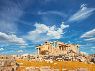 Fototapete - Erechtheion temple Acropolis, Athens, Greece