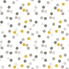 Poster - Party celebration confetti  dots vector seamless pattern.