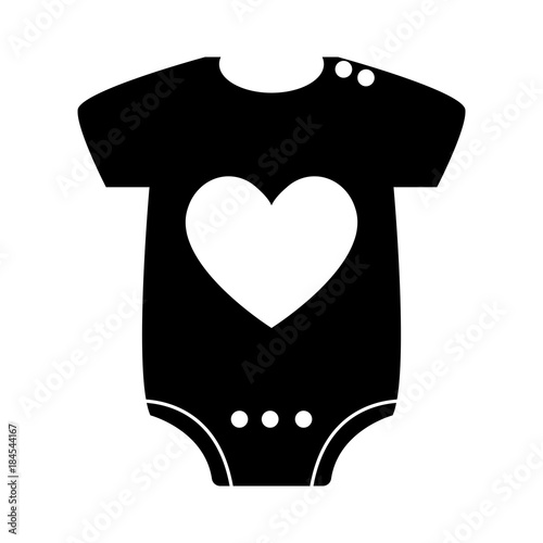 Download baby clothes icon, silhouette vector - Buy this stock ...