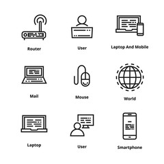 Poster - Devices Line Icon