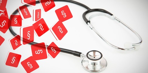 Poster - Composite image of double s letter logo sign icon element