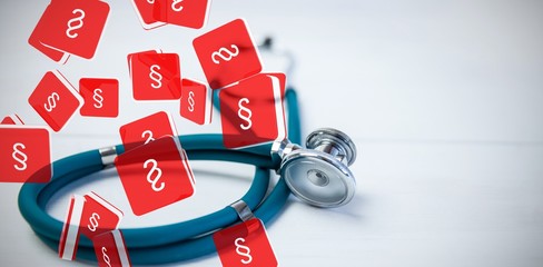 Poster - Composite image of double s letter logo sign icon element
