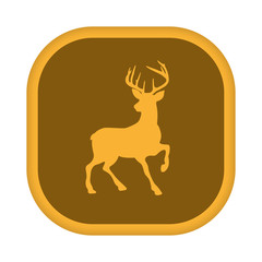 Poster - App Icon gelb - Rehbock