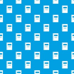 Poster - Closed spiral notebook pattern seamless blue