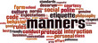 © laufer - Manners word cloud