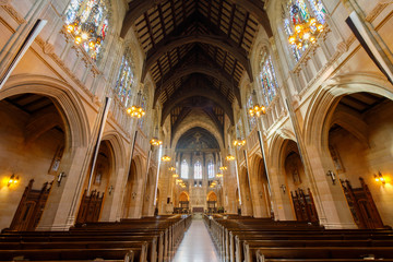 Interior of St. Dominic's Church. Inside the St. Dominic's Church in San Francisco.