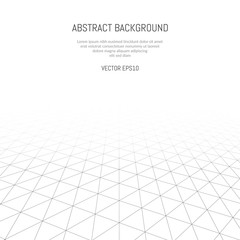 Poster - abstract background with a pattern of lines and triangles. lines going to infinity.
