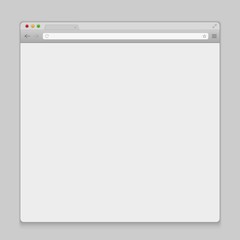 Creative vector illustration of open internet browser isolated on background. Art design window, frame search template. Abstract concept graphic blank web page element for pc, tablet and mobile phone