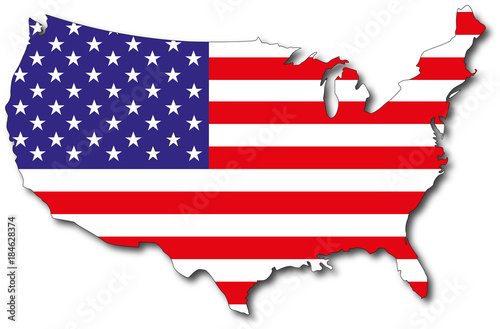 wallpapers United States Outline Drawing adobe stock