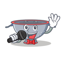 Poster - Singing colander utensil character cartoon