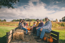 Pumpkin In Wagon Free Stock Photo - Public Domain Pictures