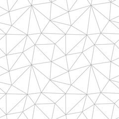 Polygonal seamless background. Geometric line gray pattern for wallpapers and textile