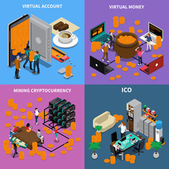 Poster - ICO Isometric Design Concept