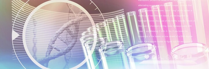 Poster - Composite image of composite image of dna helix