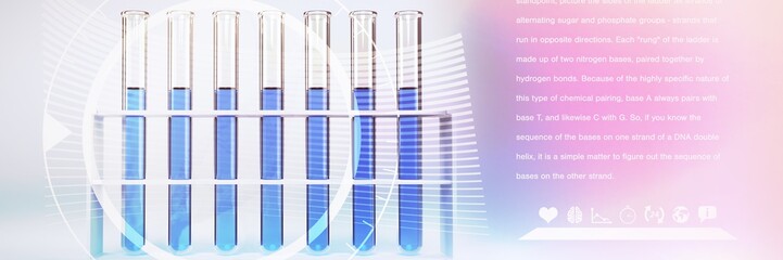 Poster - Composite image of composite image of dna helix