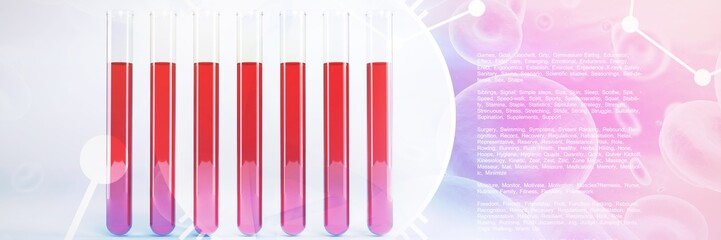 Poster - Composite image of dna helix interface