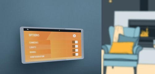 Poster - composite image of screen of digital tablet