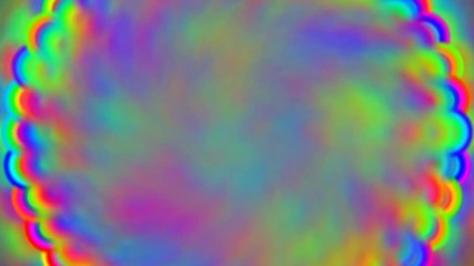 Poster - color twisting hypnosis. Dice for text. seamless loop.