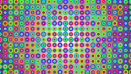 Poster - disco wall of flashing lights. seamless loop.