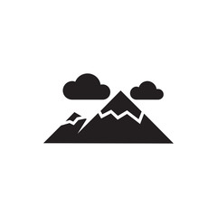 Wall Mural - mountain icon illustration