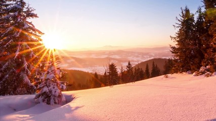 Mountain Winter Landscape