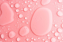 Water Drops Pink  Background