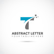 Abstract Letter T Logo Design. Vector Illustrator Eps. 10