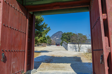 Wall Mural - Beautiful view at Gyeongbok Palace