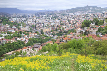 Wall Mural - Beautiful view of the city of Sarajevo, Bosnia and Herzegovina