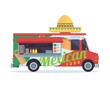 Modern Delicious Commercial Food Truck Vehicle - Mexican Food