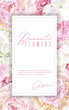 Peony pink vertical frame