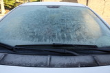 Fototapeta Miasta - ice on the windshield