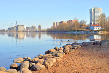 Canvas Print - View of Neva river, St.Petersburg.