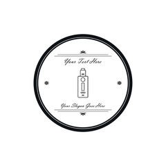 electric cigarette badge label template