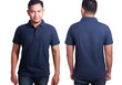 © airdone - Dark Blue Polo Shirt Mockup Template