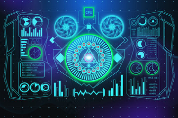 Poster - Future, innovation and communication concept