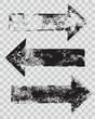 grunge arrow stamps set vector illustration