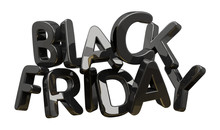 black friday isolated 3d rendering