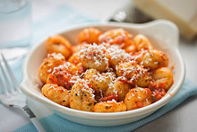 Gnocchi With Tomato Sauce And Parmesan 