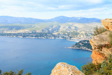 Wall Mural - Cassis view from Cape Canaille top, France