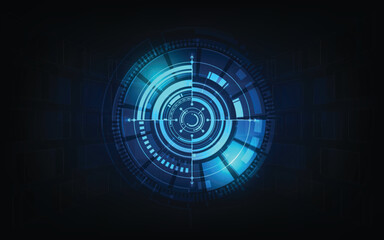 Poster - futuristic sci fi technology pattern concept background