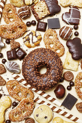 Sticker - Mix of sweets: cookies, chocolates and pralines