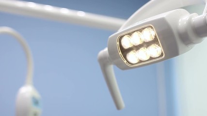 Wall Mural - Dental LED light is on