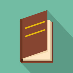 Poster - book ajar icon. flat illustration of book ajar vector icon for web