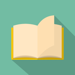 Poster - book page icon. flat illustration of book page vector icon for web