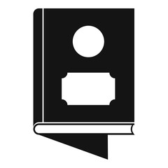 Poster - book icon. simple illustration of book vector icon for web
