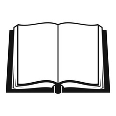 Poster - book deployed icon. simple illustration of book deployed vector icon for web