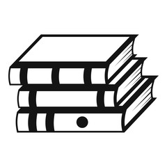 Fototapete - Book school icon. Simple illustration of book school vector icon for web