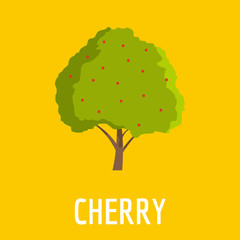 Poster - Cherry icon. Flat illustration of cherry vector icon for web