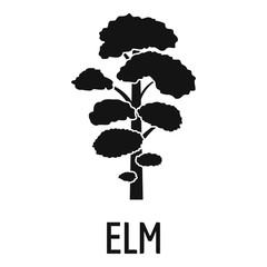 Poster - Elm tree icon. Simple illustration of elm tree vector icon for web